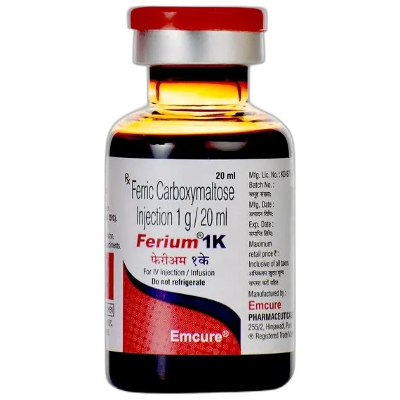 ferium 1k injection 20 ml
